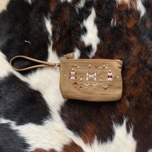 Maurice's Gold boho wristlet